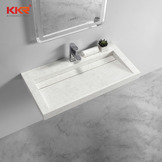 Luxury Design High-end Solid Surface Wall Hung Basin