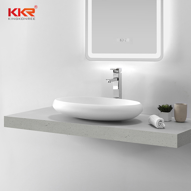 Oval Acrylic Solid Surface Countertop Basin