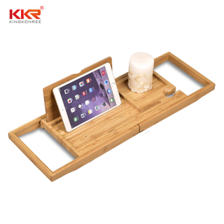 Bamboo Bathtub Frame Retractable Bathroom Rack