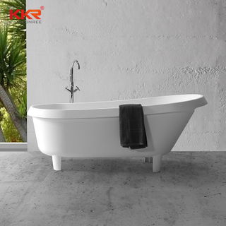 White Solid Surface Retro Bathtub With Clawfoot