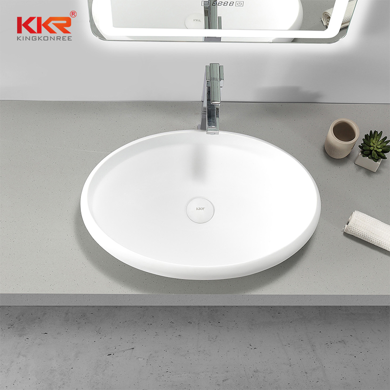 Oval Acrylic Solid Surface Countertop Basin