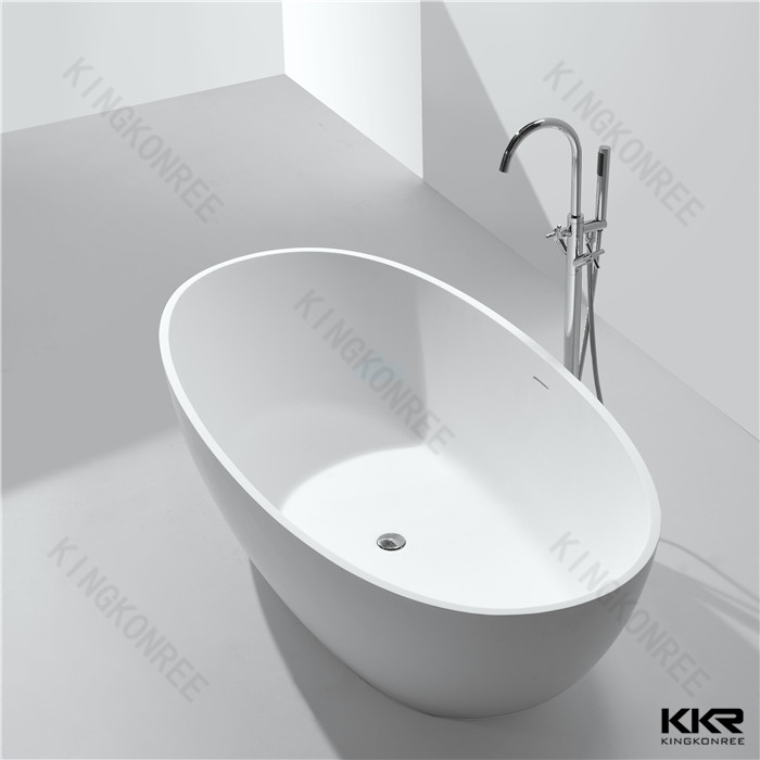 Solid surface resin stone bathtub KKR-B003