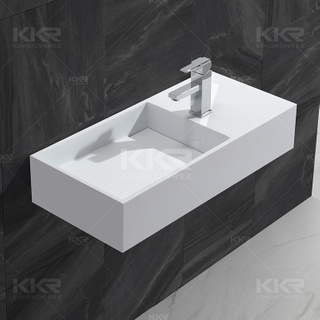 Acrylic Stone Resin Wall Hung Basin KKR-1364
