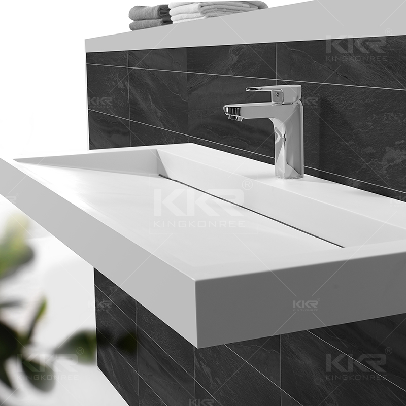 Acrylic Stone Wall Mounted Basin KKR-1264