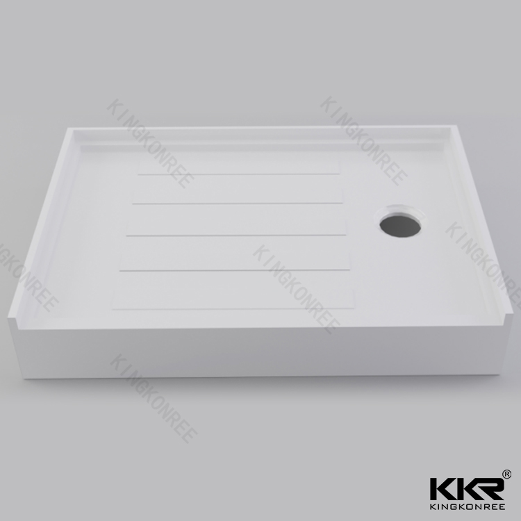 White Solid Surface Shower Pan KKR-T018-L