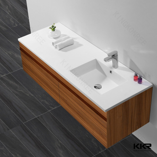 Solid Surface White Cabinet Basins KKR-1551