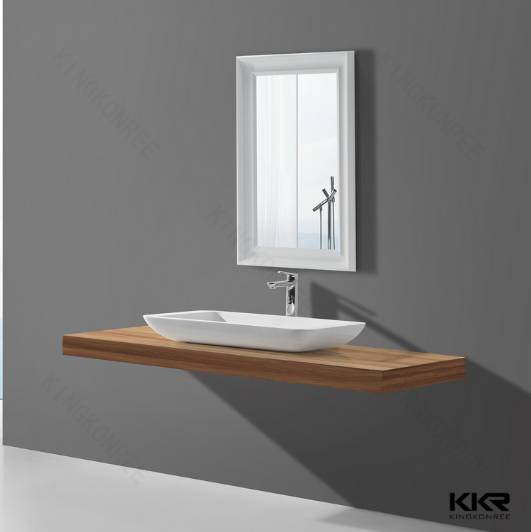 White Solid Surface Mirror KKR-1579