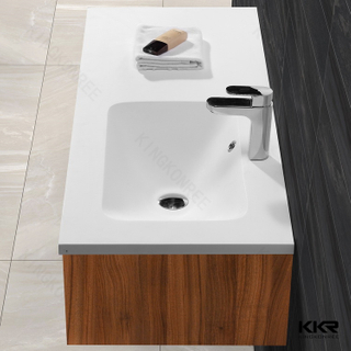Solid Surface Hotel Cabinet Basins KKR-1526