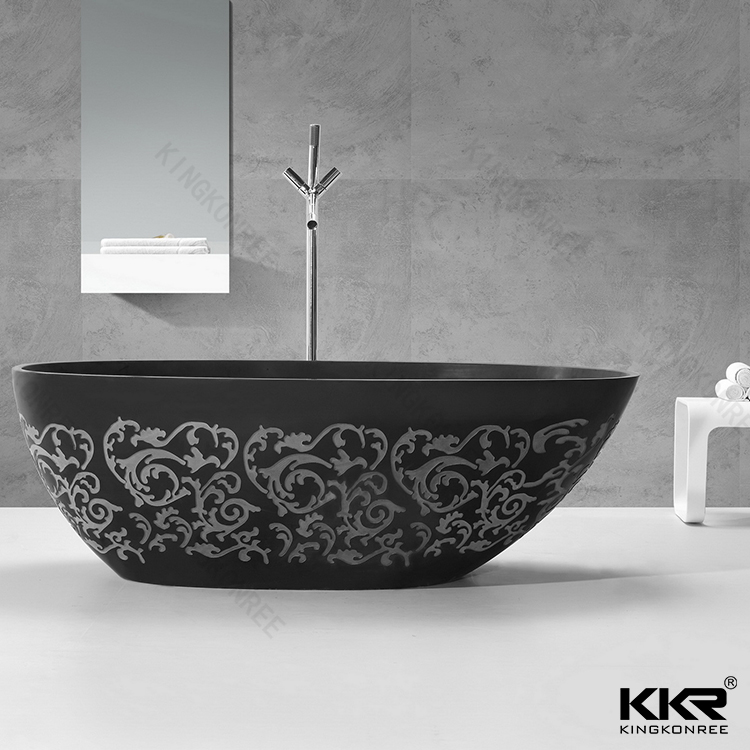 Bathtub with carve patterns KKR-B068-A