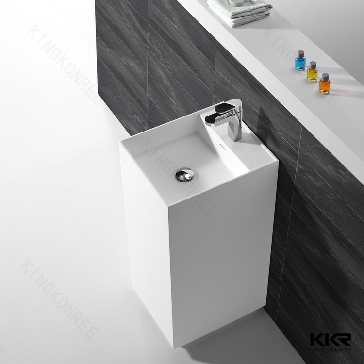 Square Stone Bathroom Faucet Basin KKR-1589