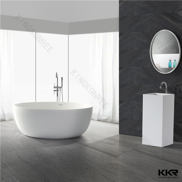 Solid surface bathroom bathtub KKR-B002-C