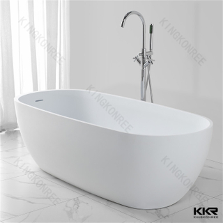 Stone acrylic solid surface bathtub KKR-B027