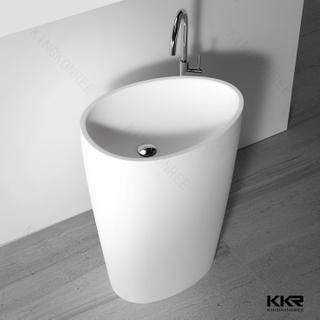 Oval Shape Resin Stone Toilet Basin KKR-1582