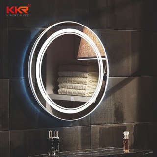 LED Round Shape Sanitary Ware Defogg Bathroom Vanity Mirror KKR-8013
