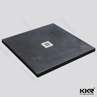 Black Stone Square Shower Base KKR-T100