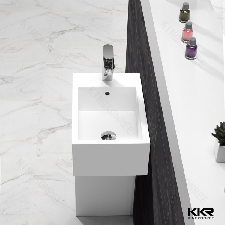 Rectangle Artificial Stone Wash Basin KKR-1583