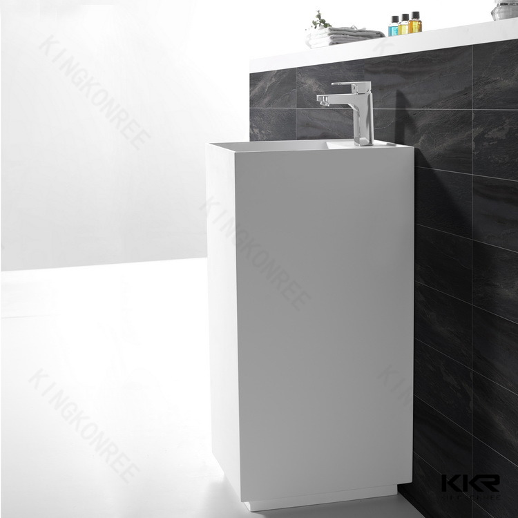Square Stone Bathroom Faucet Basin KKR-1589