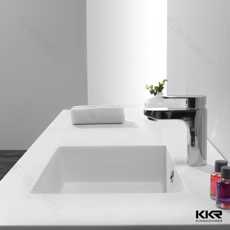 Solid Surface White Cabinet Basins KKR-1551